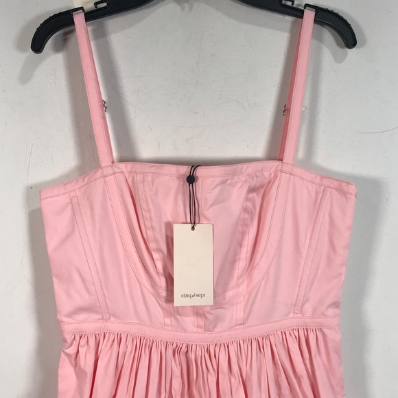 Cinq a Sept 5a7 Elsie Tank Dress, Women's Size 0 - Pale Rose Pink - Picture 6 of 12